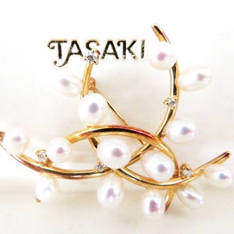 超お買い得！ TASAKI １８金真珠ブローチ レディース