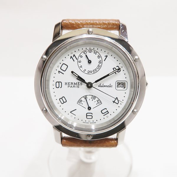 本日 エルメス クリッパー パワーリザーブcl5 710 メンズ腕時計お買取させていただきました 時計 ジュエリー 金 ブランド買取専門店 ワンダープライス
