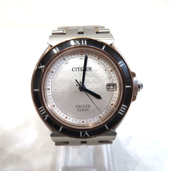シチズン エクシード AS7075-54A エコドライブ シェル文字盤 時計 腕時計 メンズ