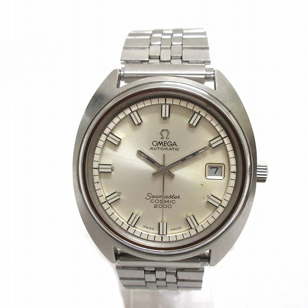 オメガ シーマスター コスミック 2000 166.130 自動巻 ホワイト文字盤 腕時計
