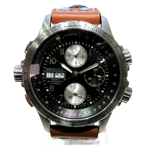 ハミルトン カーキ アビエーション X-ウィンド H77616533 自動巻 時計 腕時計 メンズ 美品