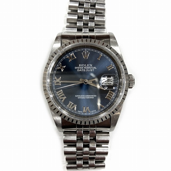 ロレックス オイスターパーペチュアル デイトジャスト 16220 自動巻 ローマンインデックス 腕時計