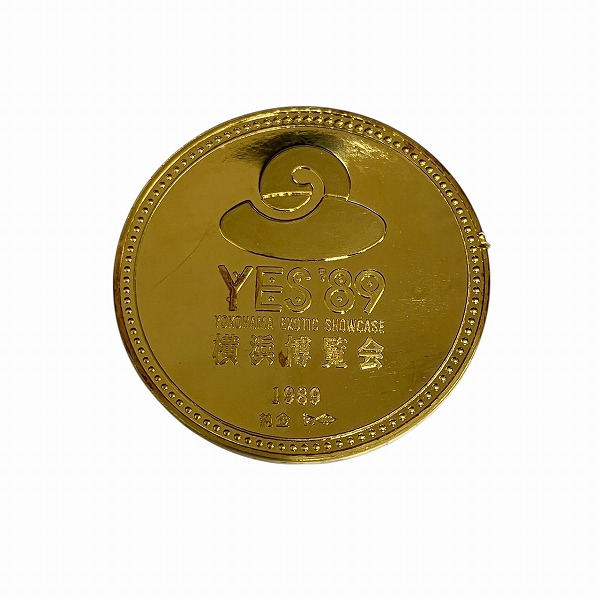 K24 純金 1989年 横浜博覧会 記念メダル