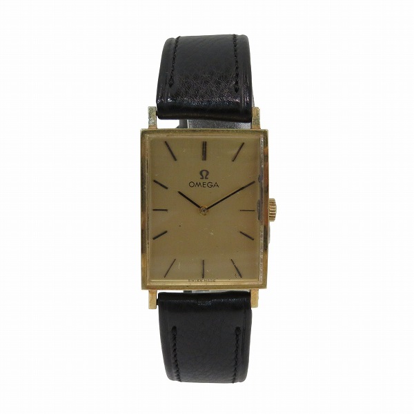 お買取参考例 オメガ スクエア 手巻き 14K 時計 腕時計 メンズ