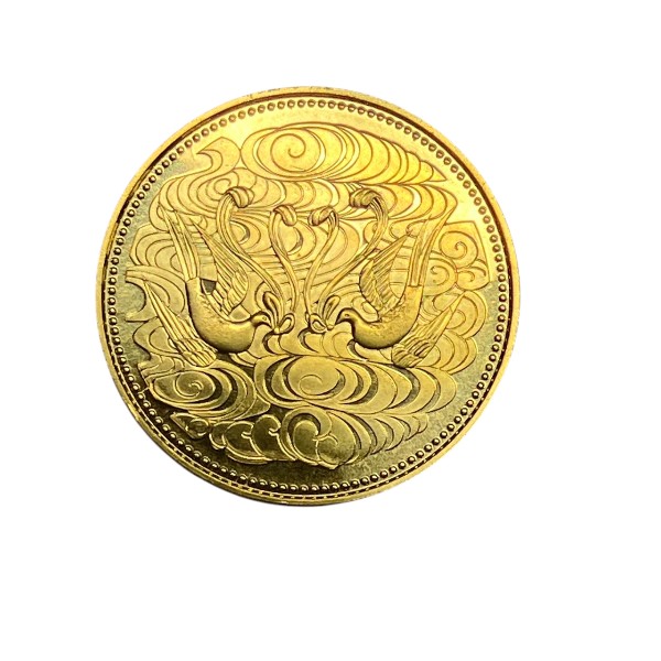 昭和61年天皇陛下御在位60年記念10万円金貨,純金