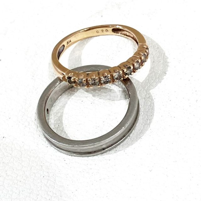 14金指輪、プラチナ1000指輪、お買取り、