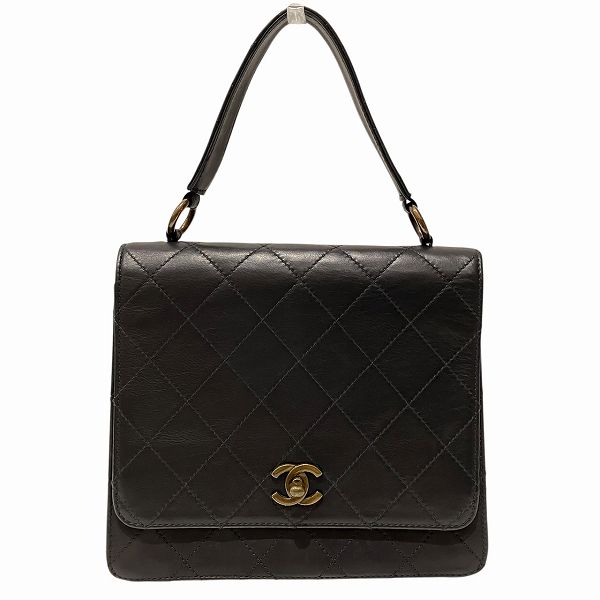 シャネル ココマーク ラムスキン ハンドバッグ