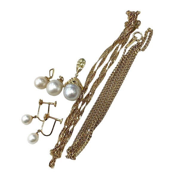 K18 ネックレス・ペンダントトップ・イヤリング