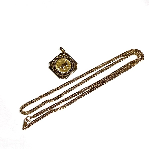 K24カンガルー金貨・K18喜平ネックレス