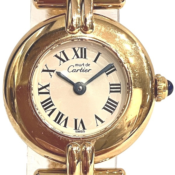 カルティエ マストコリゼ ヴェルメイユ 590002 クォーツ 腕時計