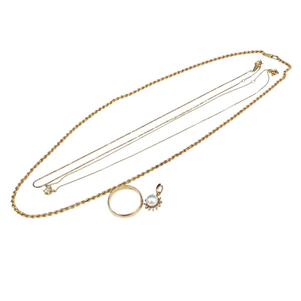 K18ネックレス・リング・ペンダントトップ