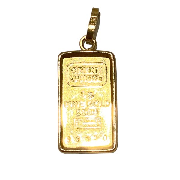 お買取り参考例:K24 インゴット ネックレストップ