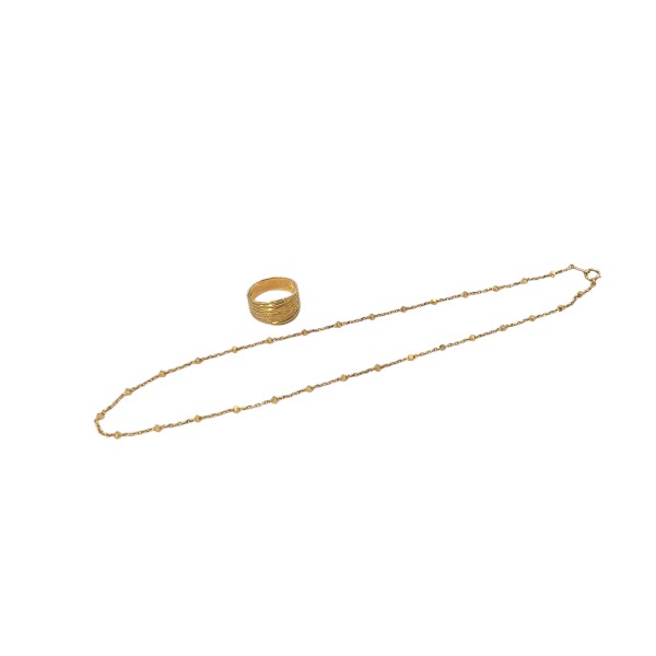 K18ネックレス リング