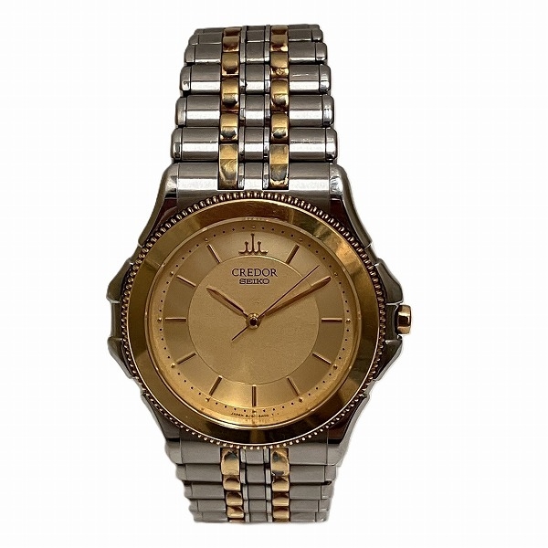 セイコー クレドール 8J81-6A20 18KT クォーツ 腕時計 メンズ
